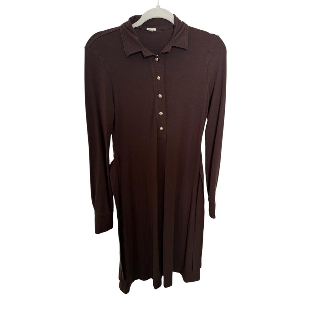 J. Crew Chocolate Brown Women’s Long-Sleeve Medium